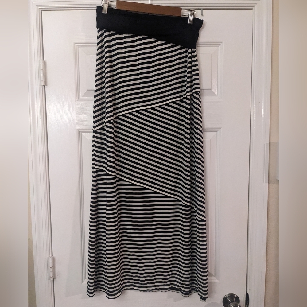 MAX EDITION Striped Maxi Skirt